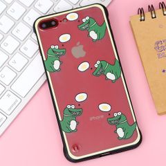  Ốp lưng iPhone 7 Plus/ 8 Plus Nhựa cứng No Boarder case with Printing MEEKER PC Cá sấu nhỏ 
