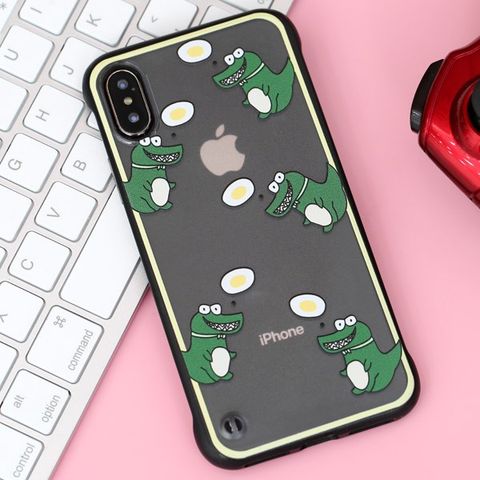Ốp lưng iPhone X/Xs Nhựa cứng No Boarder case with Printing MEEKER Cá sấu nhỏ