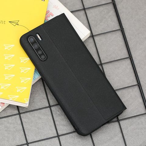Ốp lưng Oppo A91 Nhựa cứng viền dẻo Tech Flip IV MEEKER Đen