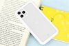 Ốp lưng iPhone 11 Pro nhựa cứng viền dẻo Glass simple II JM Trắng