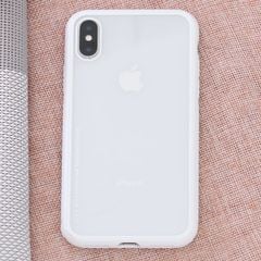  Ốp lưng iPhone X-XS Nhựa cứng viền dẻo Glass simple II JM trắng 