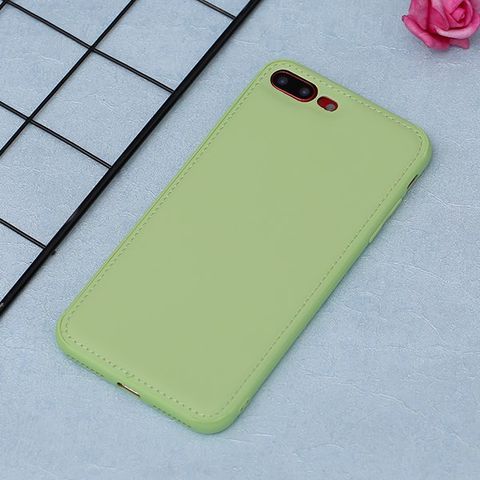 Ốp lưng iPhone 7 Plus/ 8 Plus nhựa cứng viền dẻo PU Candy OSMIA Bạc Hà