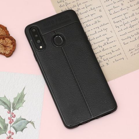 Ốp lưng Galaxy A20S nhựa dẻo Auto Focus TPU COSANO Đen