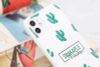 Ốp lưng iPhone 11 Nhựa dẻo UV printing OSMIA CKTG549 Xương rồng Trắng
