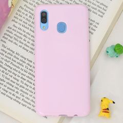  Ốp lưng Galaxy A20 nhựa dẻo Crisdear JM Hồng nhạt 