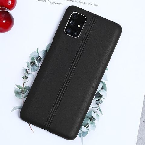 Ốp lưng Galaxy M51 Nhựa dẻo Double Line OSMIA Đen