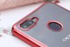 Ốp lưng Oppo F9 Nhựa dẻo Electroplating hoa COSANO đỏ