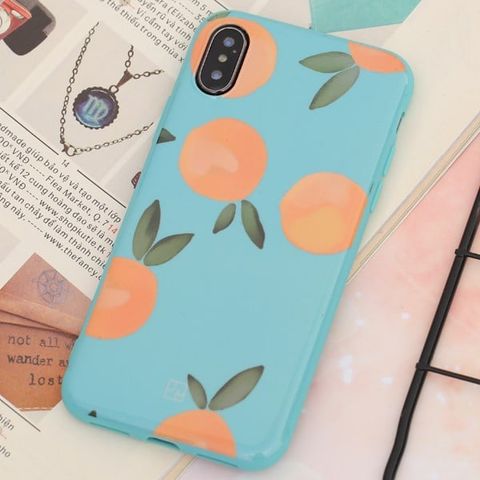 Ốp lưng iPhone X/Xs nhựa dẻo Glossy IMD JM BT19C212 Cam
