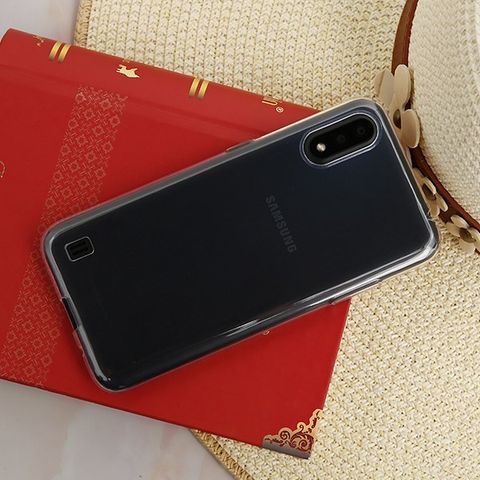 Ốp lưng Galaxy A01 Nhựa dẻo Nake slim JM TPU Nude