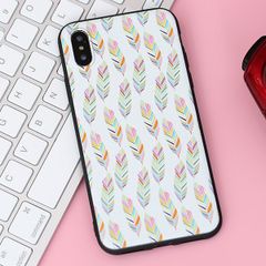  Ốp lưng iPhone X/Xs Nhựa dẻo Special Printing MEEKER TPU Lá Hồng 