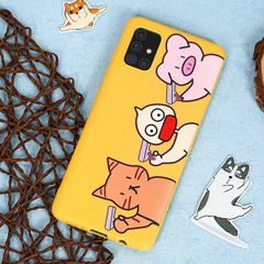  Ốp lưng Galaxy A51/A31 Nhựa dẻo TPU case with pattern printing MEEKER TKS104 Thú Vàng 