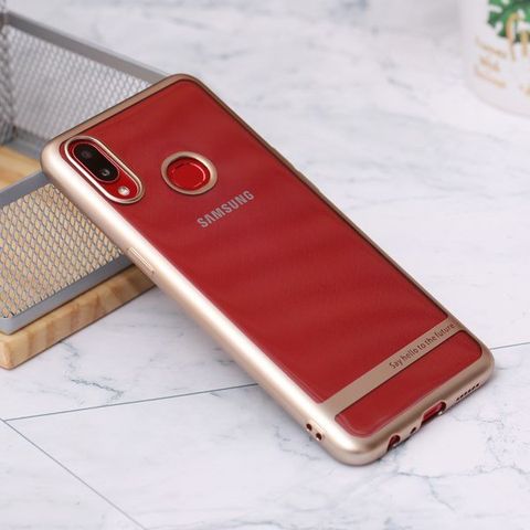 Ốp lưng Galaxy A10s Nhựa dẻo TPU Electroplating Future COSANO Gold