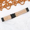 Dây da đồng hồ 20 mm đen L023-02