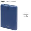 Pin sạc dự phòng 10.000 mAh AVA DS629-WB Xanh Navy