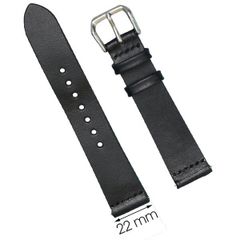 Dây da đồng hồ size 22 mm đen DVM1K3 