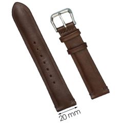  Dây da đồng hồ 20 mm nâu DVM6K5 