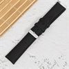 Dây da đồng hồ size 22 mm đen G027