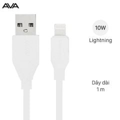  Cáp Lightning 1m AVA Speed II X Trắng 