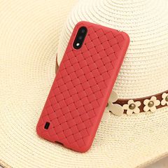  Ốp lưng Galaxy A01 nhựa dẻo Woven OSMIA Đỏ 