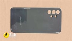 Vỏ mặt lưng Galaxy A13 4G bị lộ từ dây chuyền sản xuất, cho thấy tổng quan về thiết kế với bộ 4 camera 