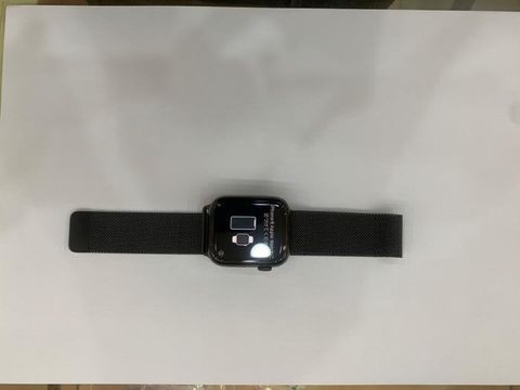 Apple Watch S5 LTE, 44mm Space Black Stainless Steel Case with Space Black Milanese Loop (MWWL2VN/A)