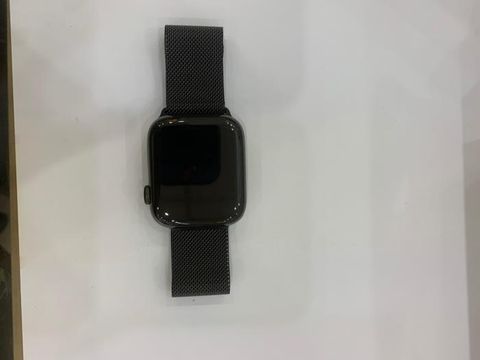 Apple Watch S5 LTE, 44mm Space Black Stainless Steel Case with Space Black Milanese Loop (MWWL2VN/A)