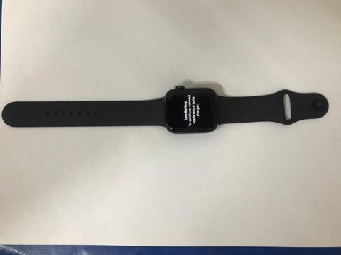 Apple Watch S6 GPS, 44mm Space Gray Aluminium Case with Black Sport Band - Regular (M00H3VN/A)