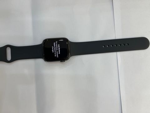 Apple Watch S6 GPS, 44mm Space Gray Aluminium Case with Black Sport Band - Regular (M00H3VN/A)