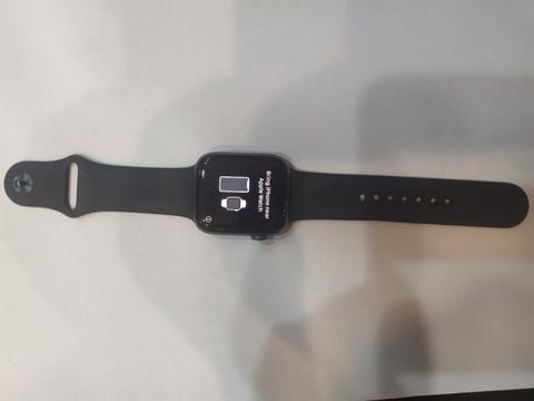 Apple Watch S4 GPS, 44mm Space Grey Aluminium Case with Black Sport Band (MU6D2VN/A)