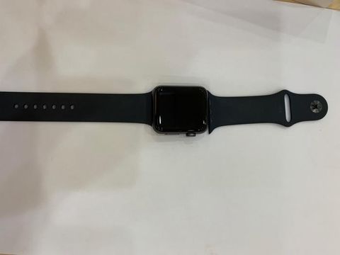 Apple Watch S3 LTE, 42mm Space Grey Aluminium Case with Black Sport Band (MTH22VN/A)