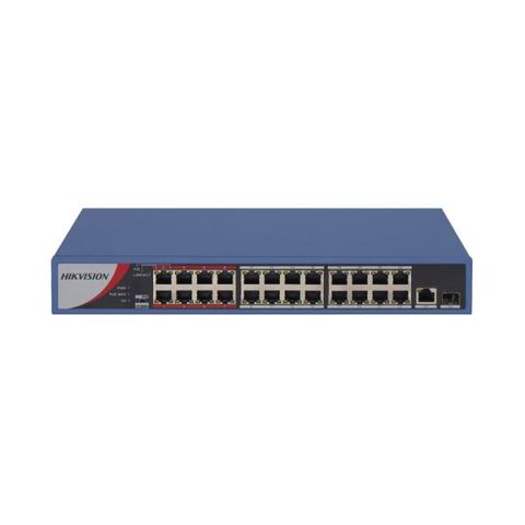 Switch 24 Cổng Poe 100m 2 Cổng Phụ Hikvision Ds-3e0326p-e/m(b)