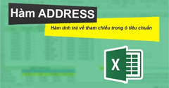 Cách sử dụng hàm ADDRESS trả về vị trí ô trong Excel chi tiết 
