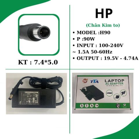 Adapter Laptop HP 19.5V 4.74A 90W