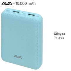  Pin sạc dự phòng 10.000mAh AVA DS003-WB Xanh 