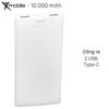Pin sạc dự phòng Polymer 10.000mAh Type C Xmobile PW37Y5B Trắng