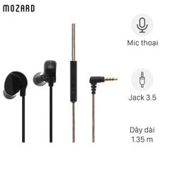  Tai nghe nhét tai dual driver EP Mozard S80 Đen 