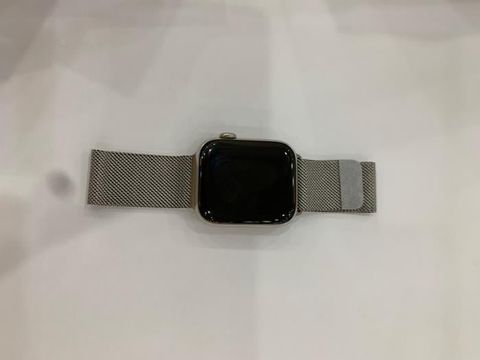 Apple Watch S5 LTE, 44mm Stainless Steel Case with Stainless Steel Milanese Loop (MWWG2VN/A)