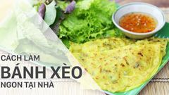  2 cách làm bánh xèo tôm thịt giòn ngon, hấp dẫn, dễ làm tại nhà 