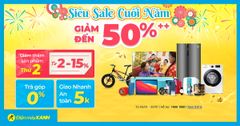  Siêu Sale cuối năm: Giảm SỐC đến 50%, mua online săn Coupon giảm thêm từ 5 - 15% 