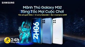 Galaxy M32 ra mắt tại Việt Nam: Màn hình Super AMOLED 90Hz, dùng chip game Helio, pin lớn và giá rất phải chăng