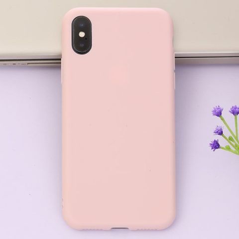 Ốp lưng iPhone X nhựa dẻo CANDY OSMIA Hồng nhạt