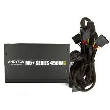 Andyson M5+ 450W All Japan Cap - Single Rail - 80 Plus Bronze Psu