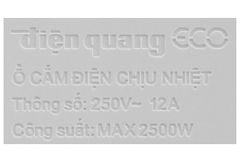  Ổ cắm điện Điện Quang 6 lỗ 5m ECO ĐQ ESK 5WR 6ECO 