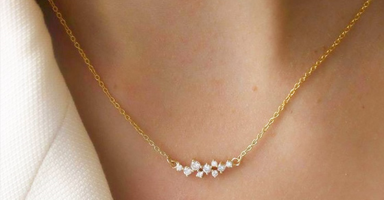 Top 10 mẫu dây chuyền vàng tây nữ đẹp nhất chất lượng năm 2021