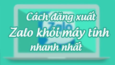 2 cách đăng xuất Zalo web trên máy tính, PC cực đơn giản