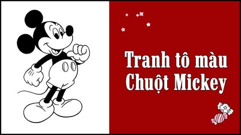 Tổng hợp 100+ tranh tô màu chuột Mickey mới nhất 2021