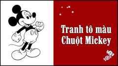  Tổng hợp 100+ tranh tô màu chuột Mickey mới nhất 2021 