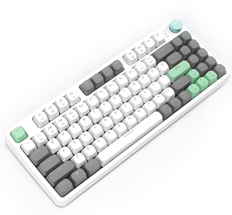 Bàn phím cơ OCG K86 TRIPLE Mode White Grey Ocg Silent Switch