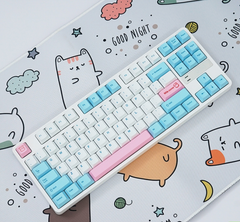  Bàn phím cơ OCG GK87 MILK COVER EDITION TRIPLE MODE Blue switch 