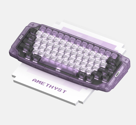 Bàn phím cơ MIKIT MK72 AMETHYST RGB TTC Gold Red Pro Switch
